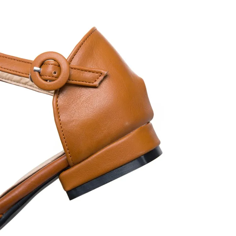 Женские туфли-лодочки на высоком каблуке с пряжкой и квадратной головкой большие