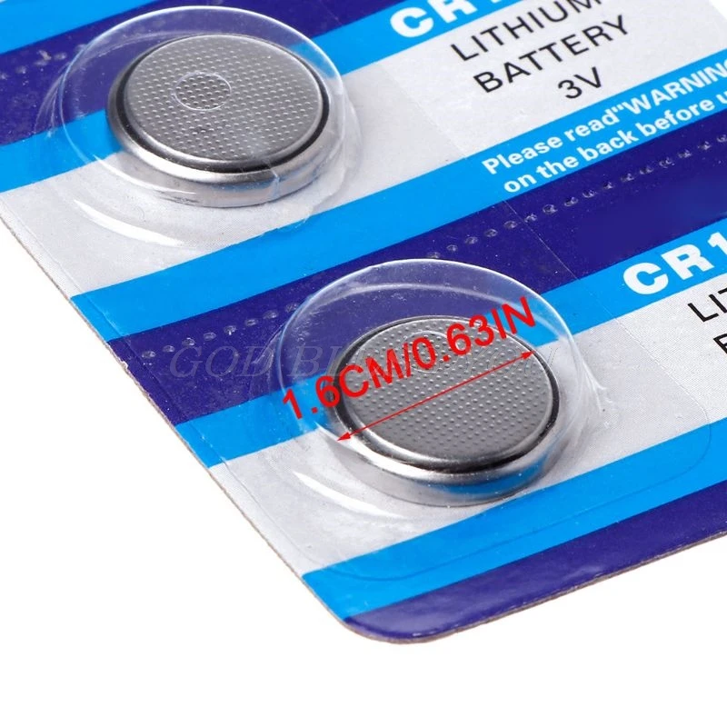 5 шт. кнопочная батарейка CR1632 литиевая монетная ячейка батарейки 3 в LM1632 BR1632 ECR1632 CR