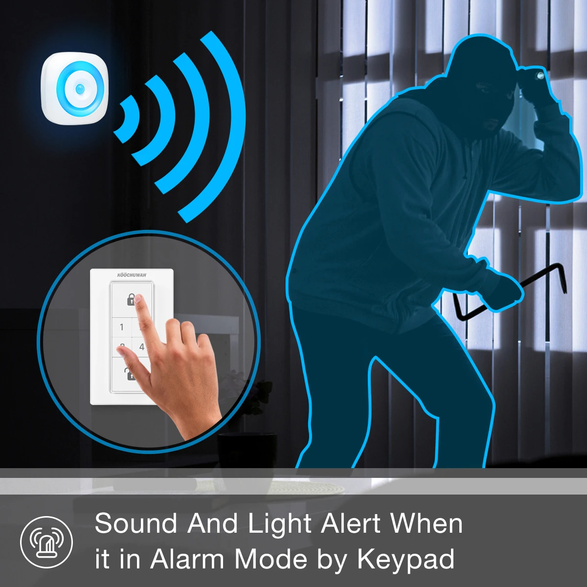 Новый дизайн на месте ночной Светильник сигнализация с открытой двери и окна