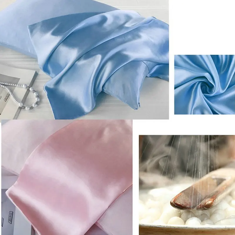 16 цветов 100% натуральный шелк тутового шелкопряда чехол на молнии из натурального