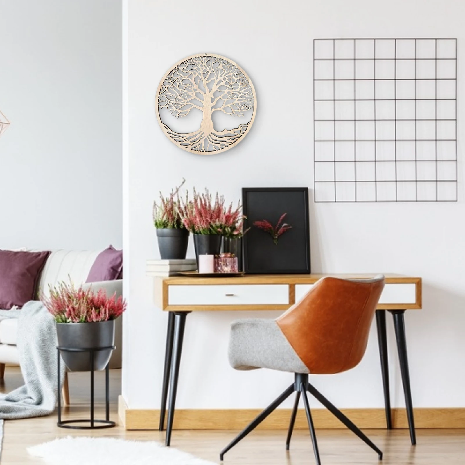 Настенный декор с изображением дерева жизни художественное творчество