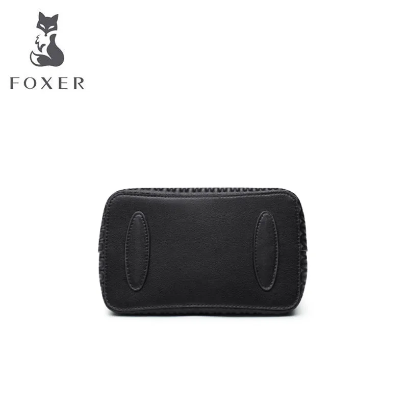 FOXER Сумка-тоут, модная сумка из воловьей кожи, женские кожаные сумки, дизайнерские сумки от известного бренда, женские сумки, новинка, роскошные сумки