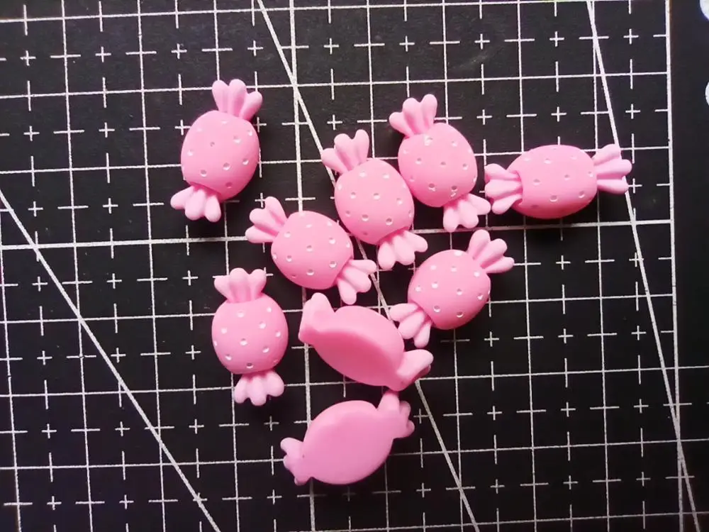 

1 шт./лот смола с плоским основанием имитация розовых конфет 18 мм Кабошоны Скрапбукинг Украшение для волос DIY Рождественское украшение