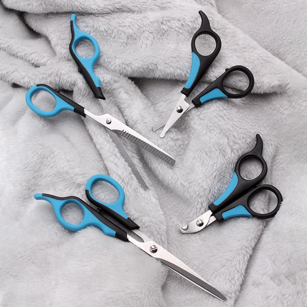 5 шт./комплект ножницы из нержавеющей стали для груминга домашних животных | Дом и