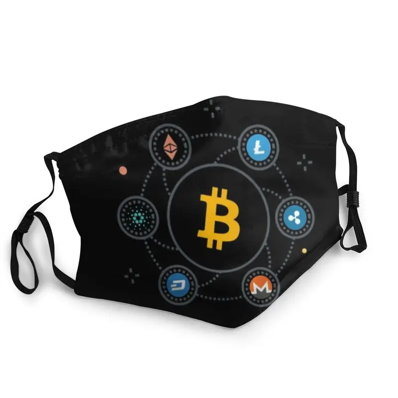 

Crypto Bitcoin Reusable Face Mask BTC Cryptocurrency Blockchain Geek Anti Haze Dustproof Protection Respirator Mouth Muffle