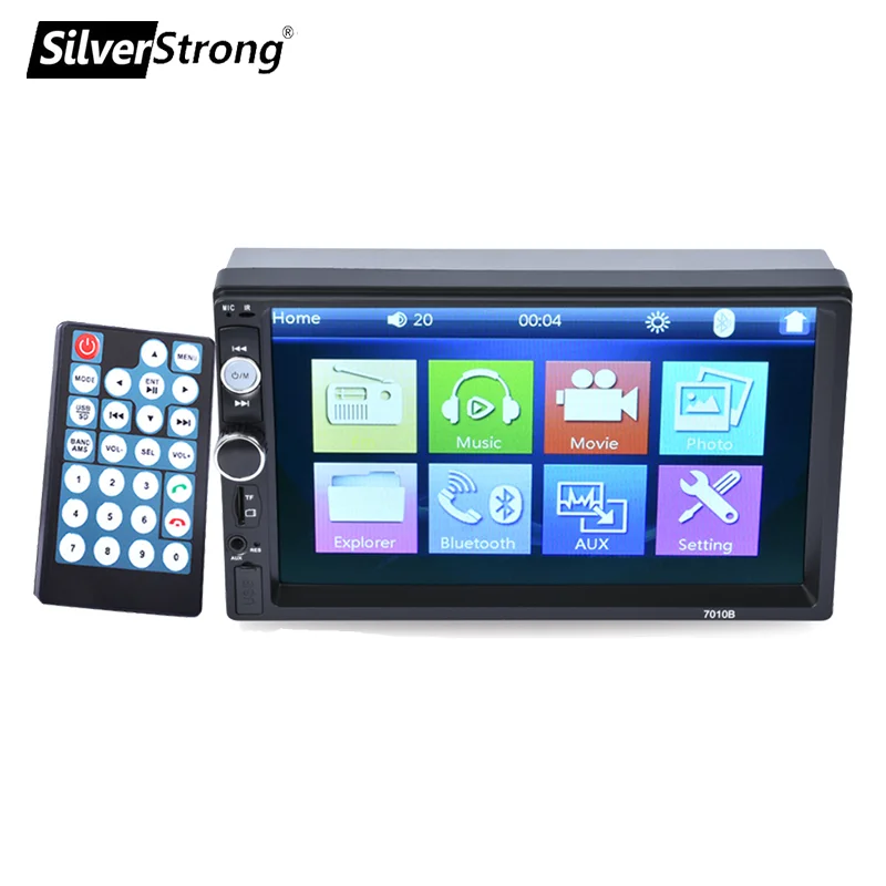 SilverStrong 2din автомобильный Радио Автомагнитола MP5 MP3 carplay емкостной экран полный
