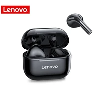 lenovo lp40 tws earphones touch control dual stereo bass earbuds bluetooth 5 0 sports wireless headphones for smartphone 300mah