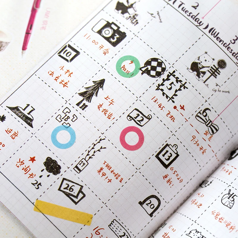 

16packs/LOT dreamtime set die cutting series stationery sticker Creative decoration DIY paper masking washi sticker