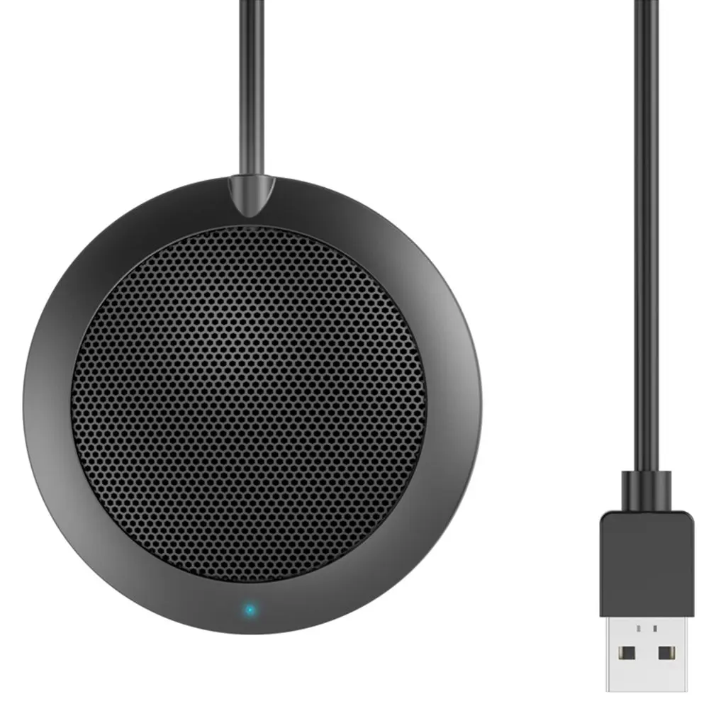 

Всенаправленный конденсаторный микрофон, микрофон с USB-разъемом для голосового общения и встреч, деловых конференций, настольного компьюте...