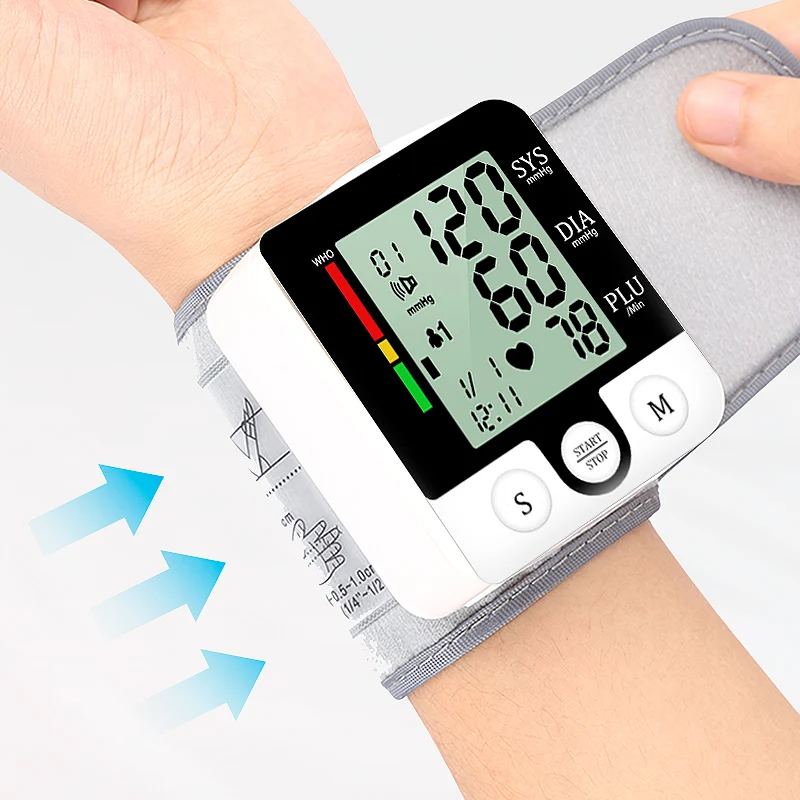 

Умный голосовой монитор артериального давления наручный Сфигмоманометр измерение пульса тонометр бытовой здоровье портативный BP