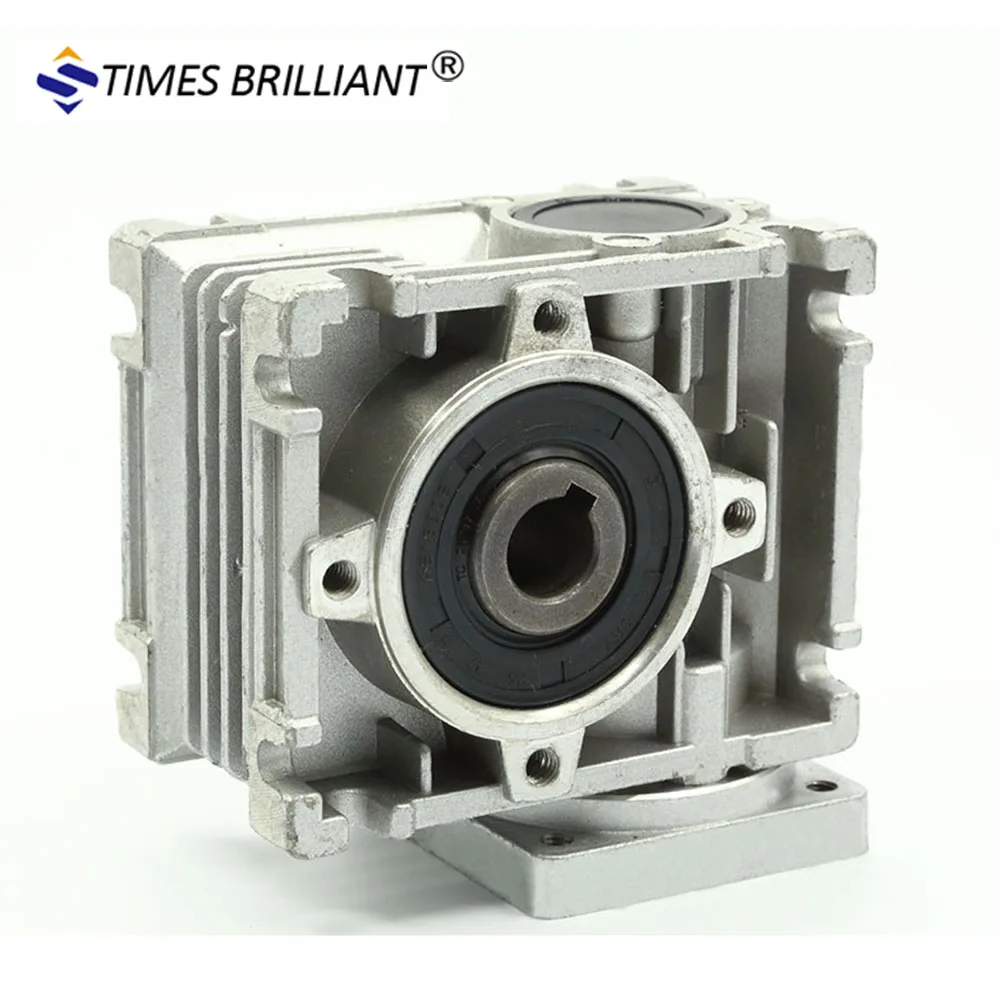

China stepper worm gear NMRV040 1:80 strong self-locking worm gear box