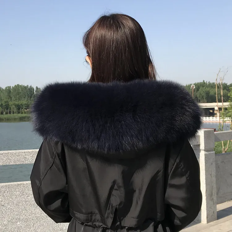 Зимняя Новинка, воротник из лисьего меха, модный Удобный шарф из меха, цвет, большой меховой воротник, пальто, воротник для мужчин и женщин, шаль