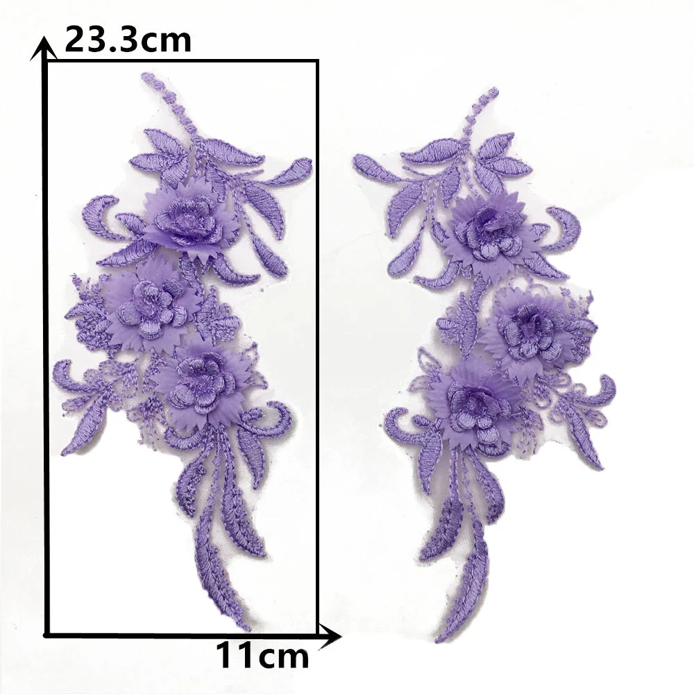 3D рукоделия отделкой швейная кружевная вышивка одежды декоративный ошейник