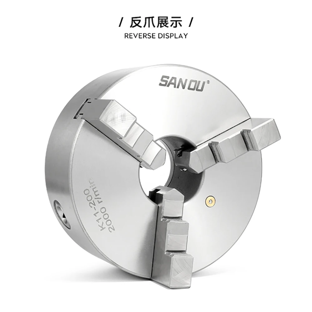 Трехкулачковый самоцентровочный патрон K11 200 сверлильный токарный станок