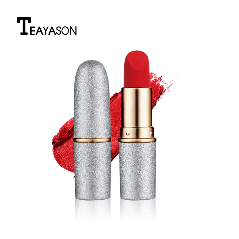 

Women's Cosmetics Bean Paste Pumpkin Red Vampire Color Professional Makeup Artist High Quality Lipbalm Matte Lipstick Waterproof