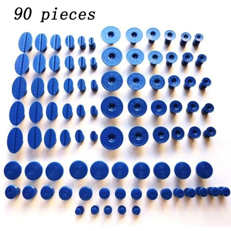 barato NEW-91PCS Dent Extrator Carro Dent Extrator Kit De Ferramentas Removedor Dent Extrator Kit Remoção Do Risco Para Carros Reparação Dent Com Guias