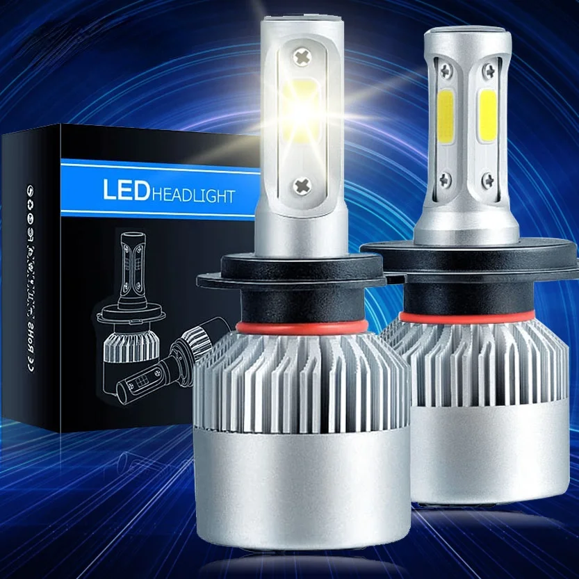 

2x 10000LM Car H7 led 6000k 360 bulb led h4 50w led headlight h4 bulb for car ford H11 fog light H1 H27 9005 9006 H3 H13