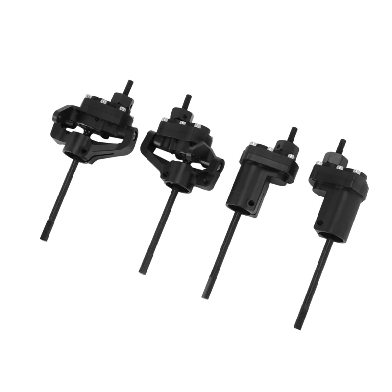 

Metal Front & Rear Portal Axle Upgrade Black with RC Car LED Roof Lamp Lights Bar with Conversion Cable