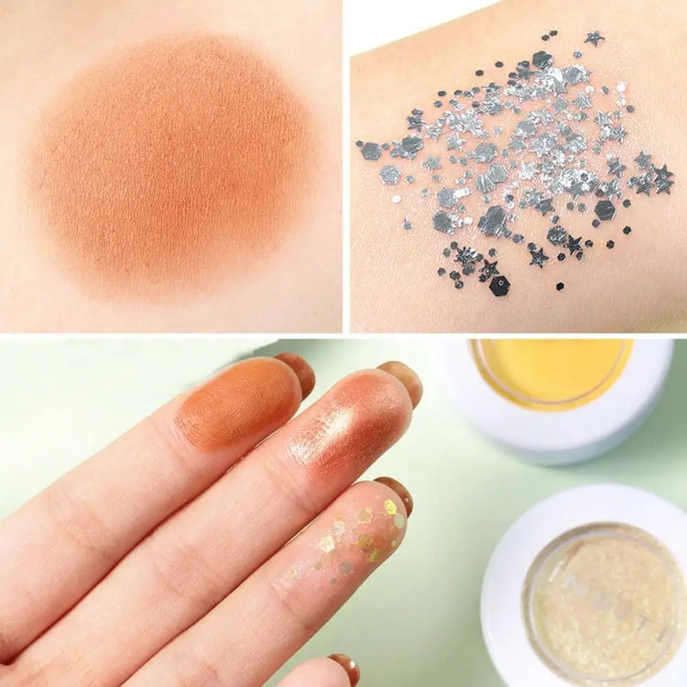 Одиночные светящиеся тени для век осветляющие цвет кожи перламутровые