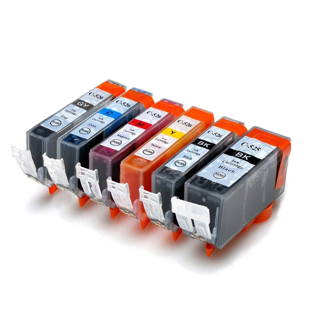 

PGI525 CLI526 XL Ink Cartridge for Canon PIXMA IP4850 IP4950 IX6550 MG5150 MG5250 MG5350 MG6150 MG6250 MG8150 MG8250 Printer