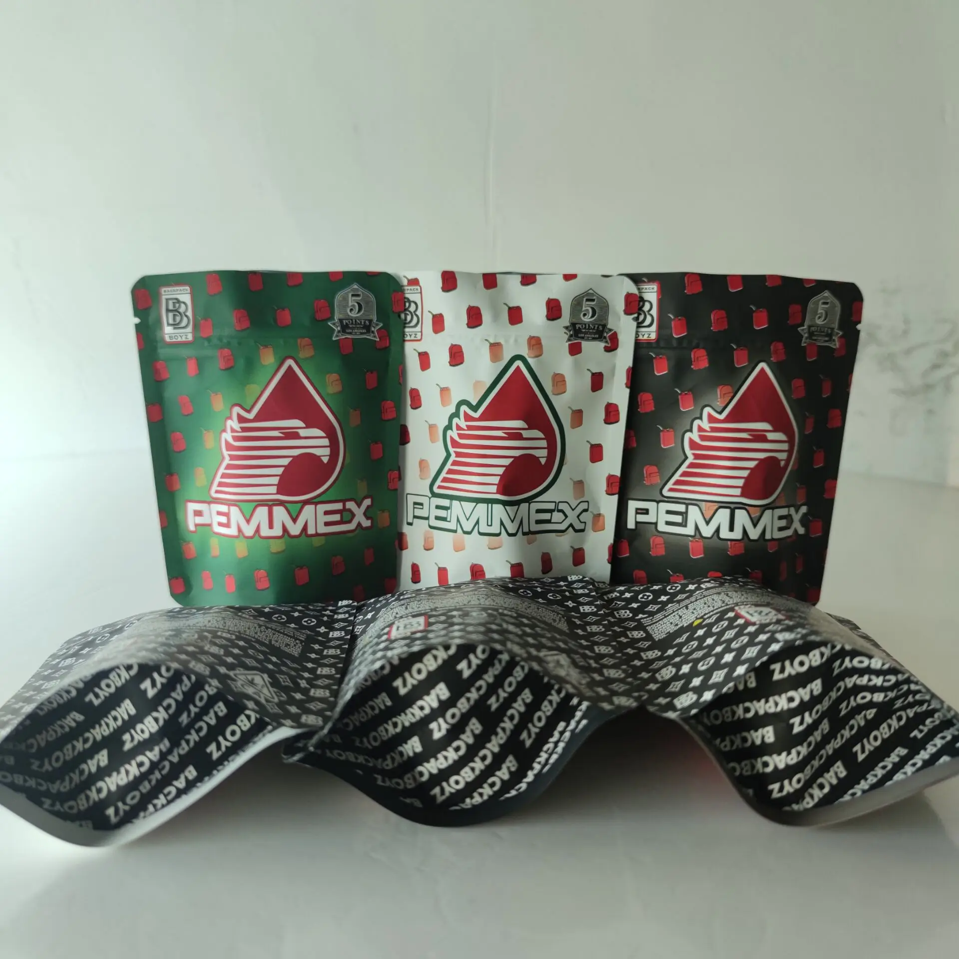 100 шт./партия в наличии с защитой от запаха из майлара на молнии стоячий мешочек 3 5