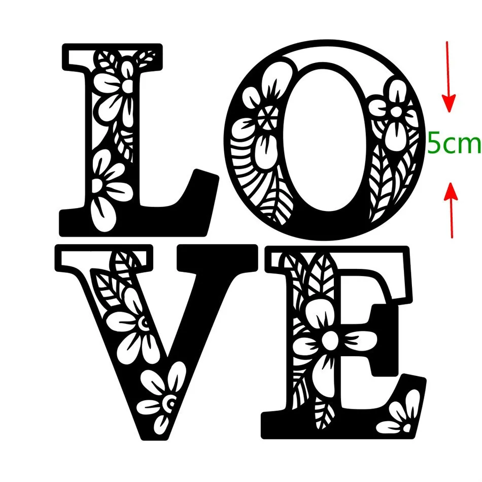 

Love Letter Flower Metal Cut Dies Stencils for Scrapbooking Stamp/Photo Album Decorative Embossing DIY Paper Cards