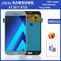 5 7 super amoled lcd monitor for samsung galaxy a7 2017 a720 a720f sm a720f lcd display touch screen digitizer assembly