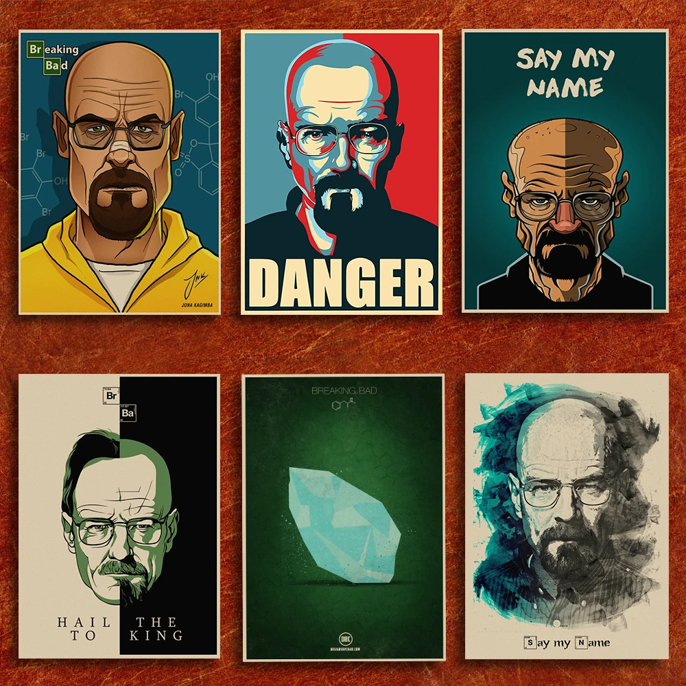 Breaking Bad movie ретро постер винтажный крафт бумага Ретро постеры Настенная Наклейка