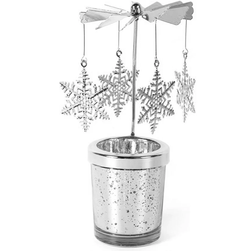 Металлический подсвечник с Рождеством Декор для домашнего стола подарки на