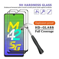 2pcs protective glass for samsung galaxy m42 a32 a42 a52 a72 4g5g glass screen protector for samsung a02s a21s a12 m02 m12 film