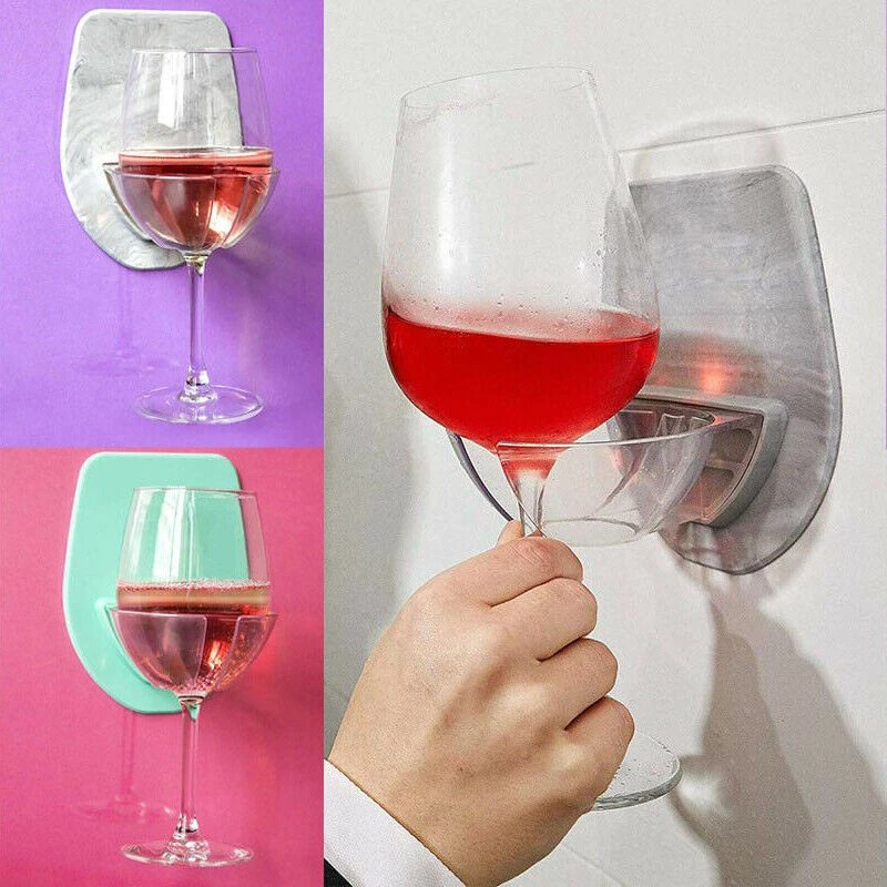 Уникальный ваттный пластиковый держатель для Винных Бокалов ванной и душа