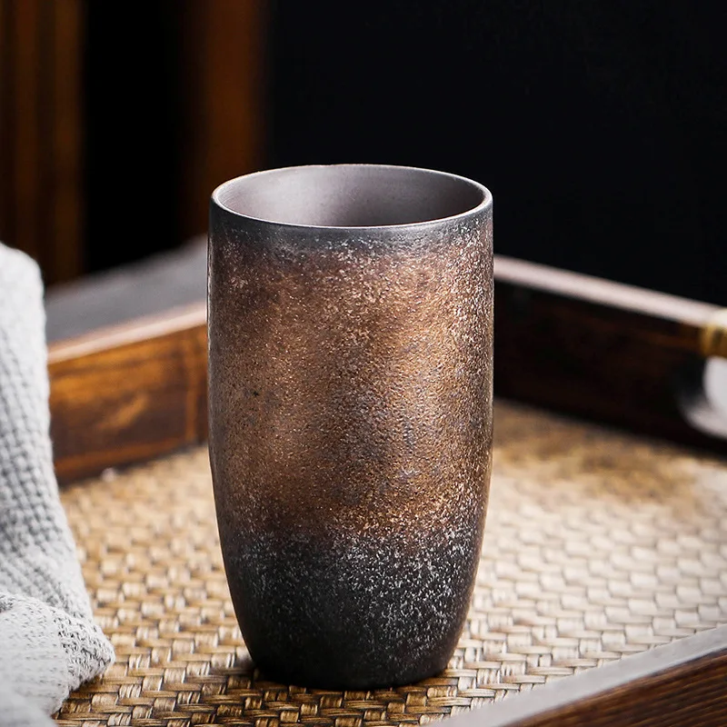J1Pcs Water cup Ceramics Vintage Coarse Pottery Espresso Ceramic tea Creative Design Household Latte | Дом и сад