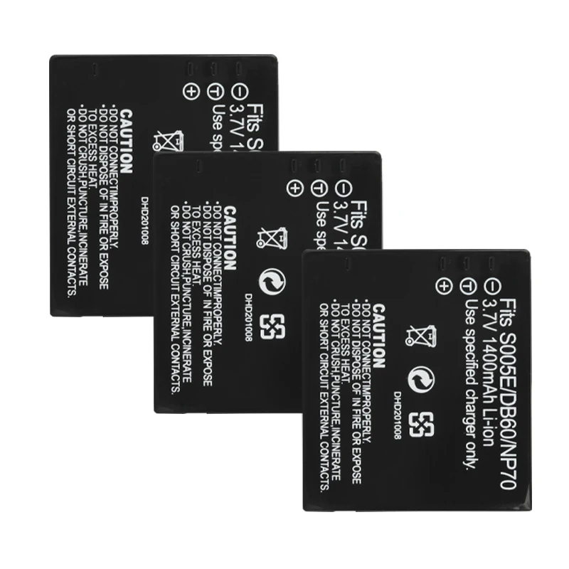 Аккумулятор для фотоаппарата Panasonic Lumix CGA S005 LX1 LX2 LX3 FX01 FX07 FX100 1400 мАч CGAS005E