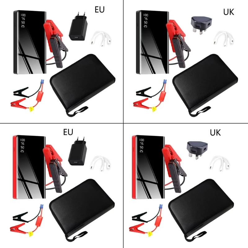 

Супер безопасный автомобильный пусковой аварийный стартер двигатель 20000 мАч с USB быстрой зарядкой 12 в автомобильный портативный литиевый а...
