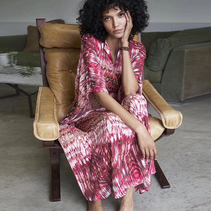 Женское богемное Макси-Платье большие размеры накидка на купальник пляжная