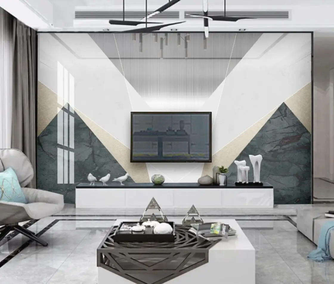 Абстрактная Геометрическая Настенная роспись популярная настенная живопись для