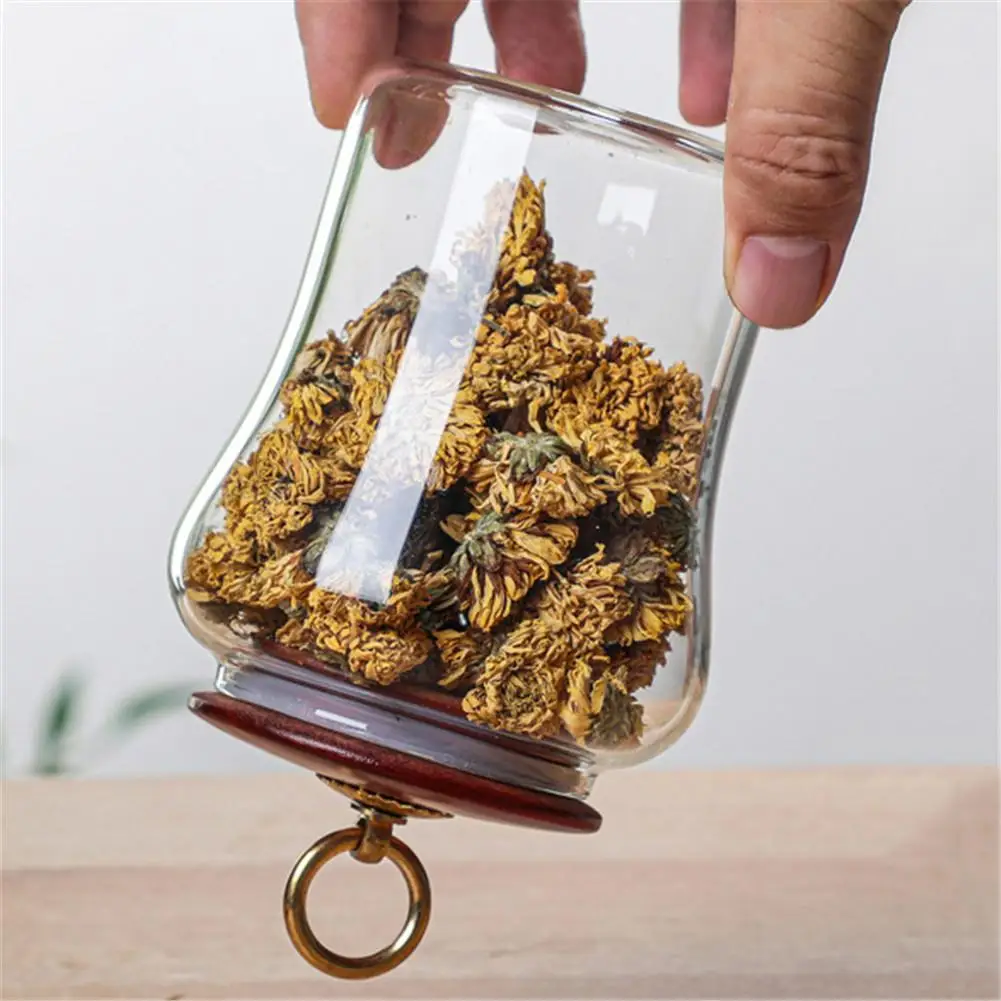 Стеклянная герметичная банка деревянная крышка резервуар для хранения зерна