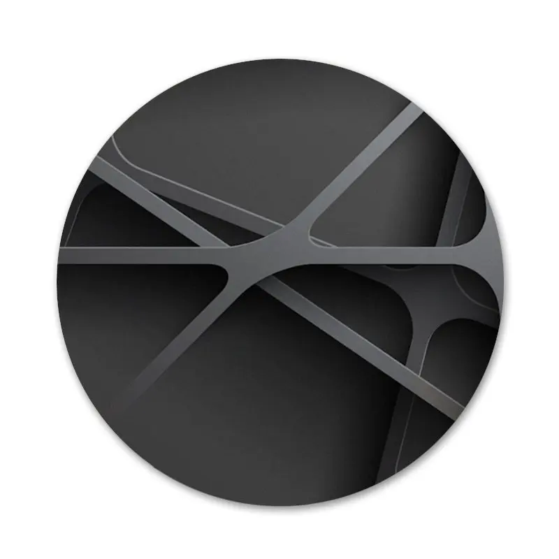 Геометрические значки 58 мм украшения броши металлические для одежды рюкзака |