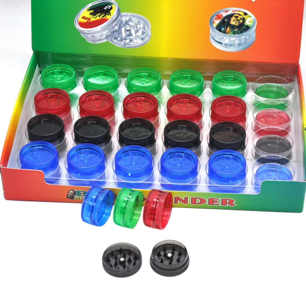 Двухслойная пластиковая измельчитель для табака и трав 48 шт./лот | Дом сад