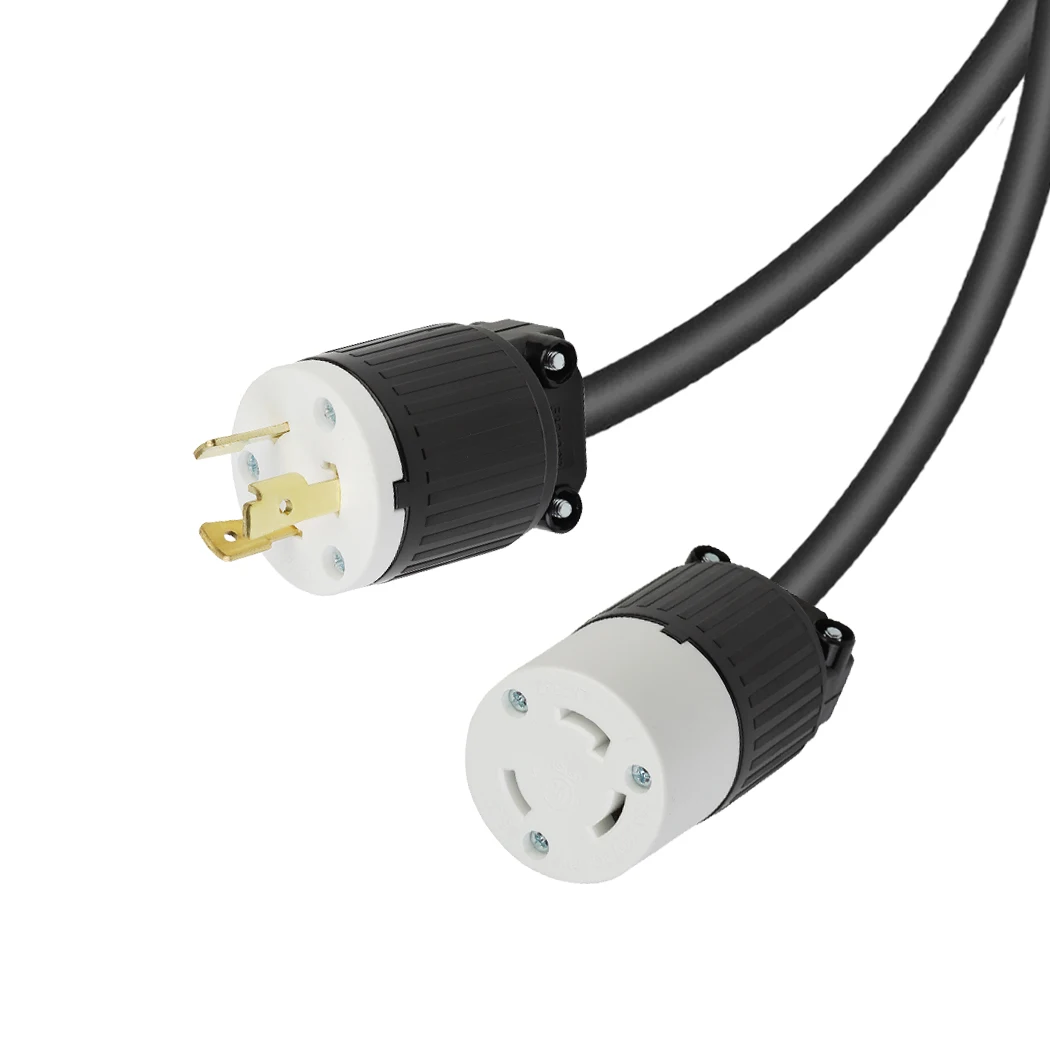 

JORINDO NEMA L5-20P 3 pin to L6-30R 3 hole American industrial power conversion line,Double straight head,Pure copper