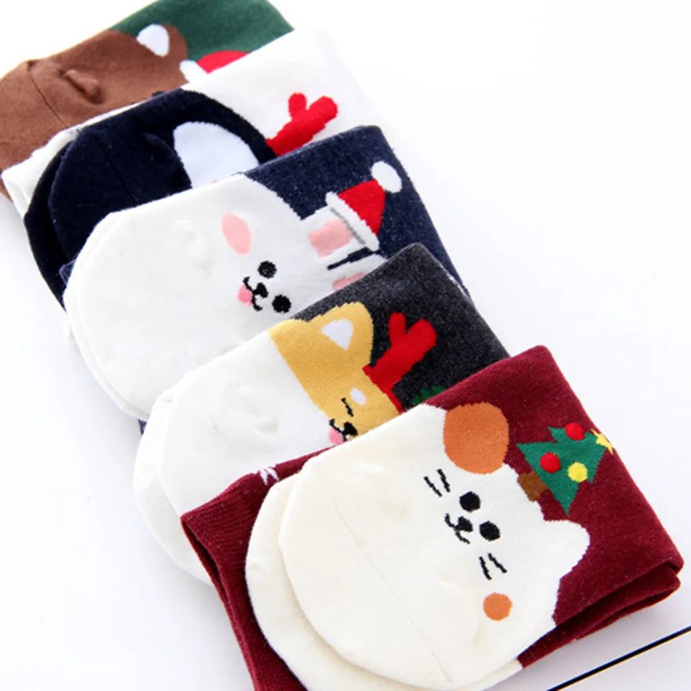 Носки женские хлопковые в стиле Харадзюку смешные милые Мультяшные