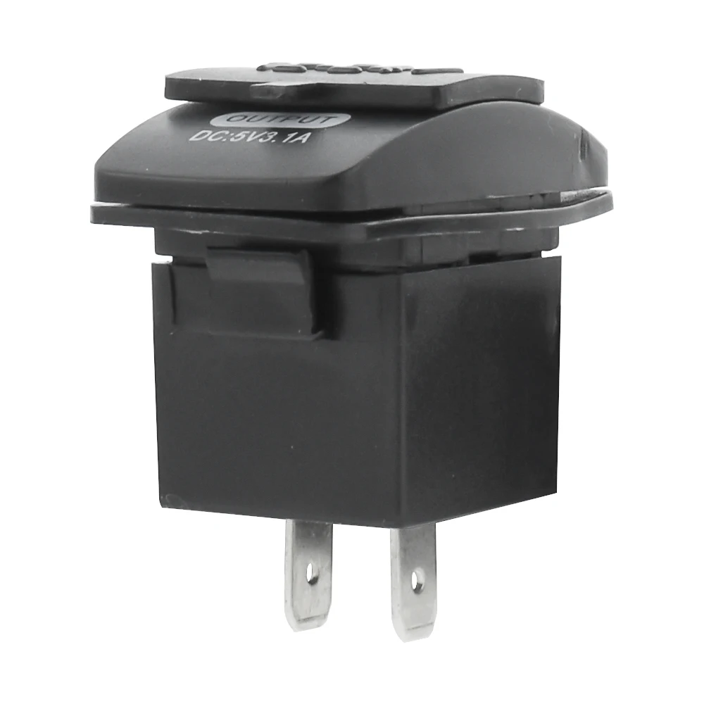 Автомобильное зарядное устройство водонепроницаемое с двумя USB-портами для kia