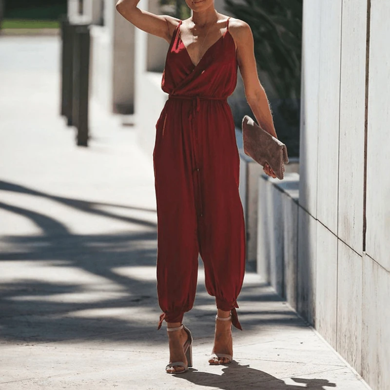 Женский Летний комбинезон с цветочным принтом длинный пляжный в стиле бохо