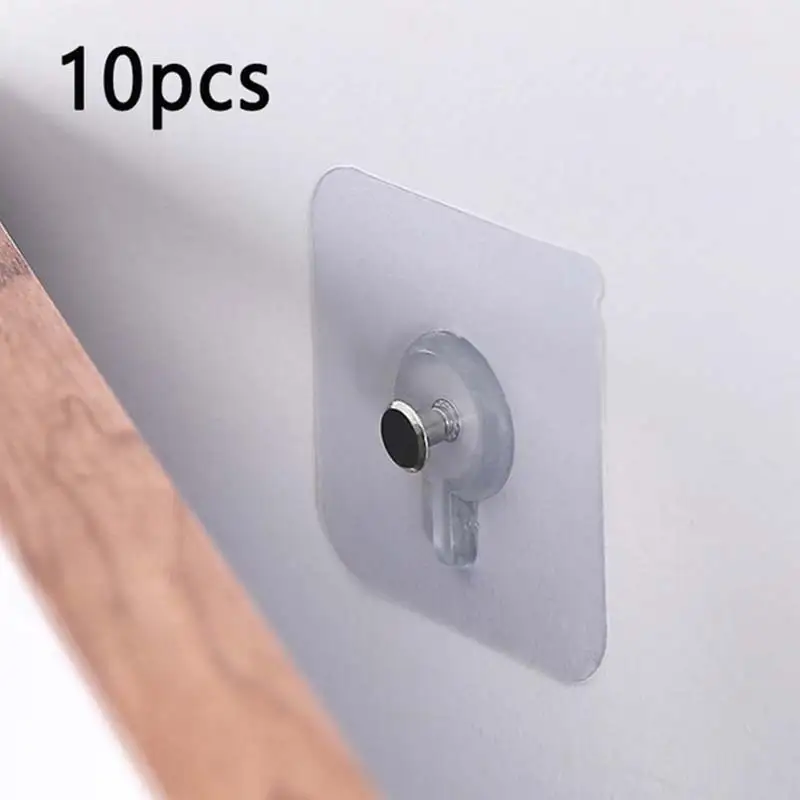 

10pcs Punch-Free Non-Marking Screw Stickers Wall Picture Hook Invisible Traceless Hardwall Drywall Picture Hanging Kit