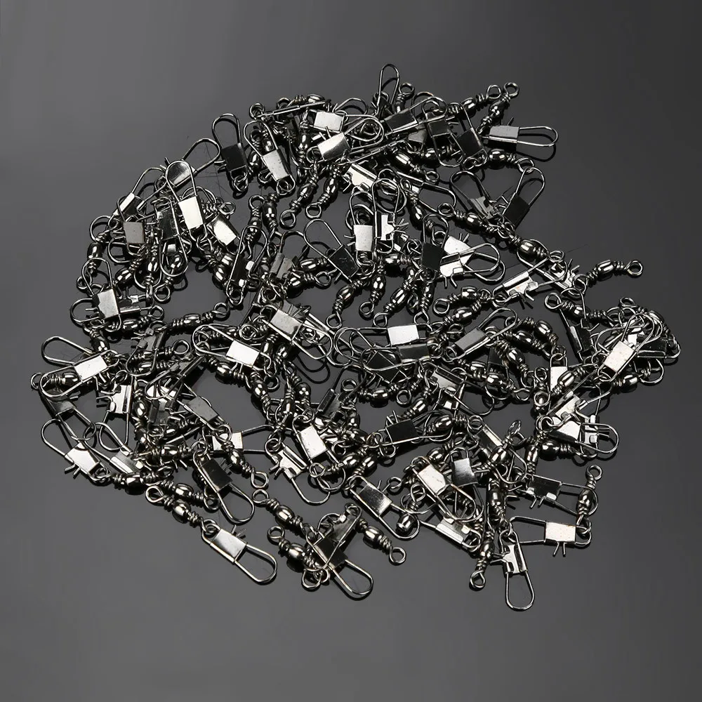 100 шт. высокое качество рыболовный ствол вертлюжный штырьковый соединитель