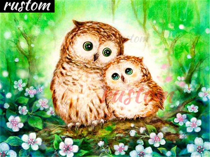 

Картина Стразы в виде совы, алмазная вышивка, животные, мозаика, вышивка, Декор для дома