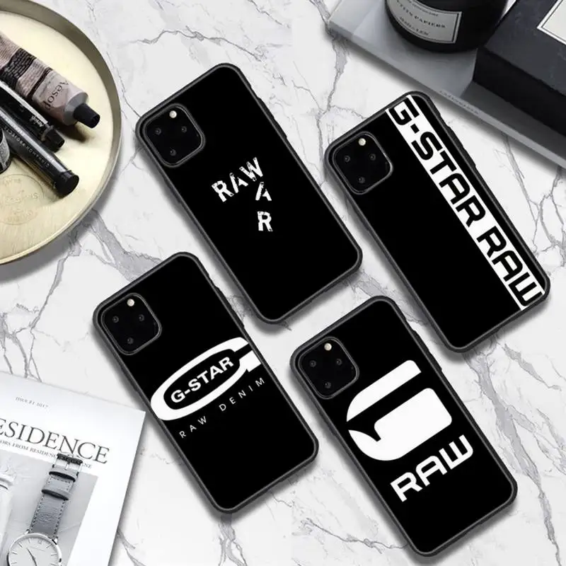 

Luxury Brand GStar RAW Black Soft Phone Cases For Iphone 6 6s 7 8 Plus XR X XS XSmax 11 12 Pro Mini Max