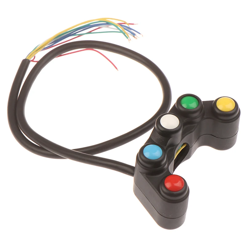 1 шт. универсальные переключатели для мотоциклов с 5 кнопками гоночных