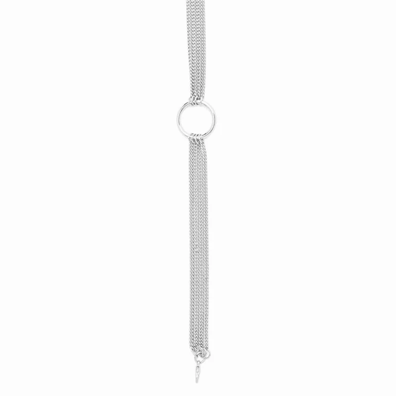 Fashion Jewelry Stainless Steel Circle Multi-layer DIY Necklace for Women Gold Color Chain Choker | Украшения и аксессуары