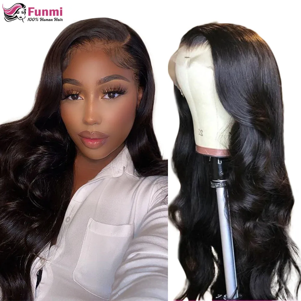 13x4 парики из человеческих волос на сетке спереди для черных женщин малазийские